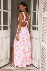 HELLO MOLLY Summer Beach Date Midi Dress Multi
