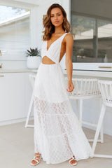 HELLO MOLLY Palm Cove Maxi Dress White