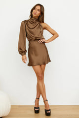 Meet Tonight Dress Brown