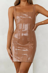 HELLO MOLLY In Your Dream World Mini Dress Tan