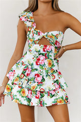 HELLO MOLLY Ruffled Out Dress Floral Print