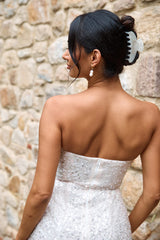 HELLO MOLLY Love In The Hair Claw Clip White