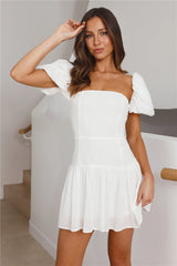 HELLO MOLLY Curious Girl Mini Dress White