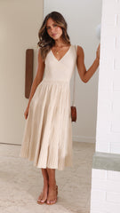 Jayde Knit Dress - Beige