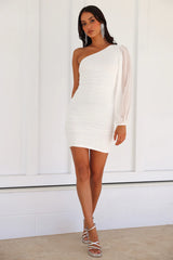 HELLO MOLLY On The Guest List Mini Dress White