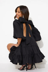 HELLO MOLLY Sweetest Treat Mini Dress Black