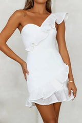 HELLO MOLLY Lavish Soirées Mini Dress White