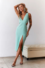 HELLO MOLLY Polaroid Shake Midi Dress Mint