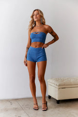 HELLO MOLLY Britney Vibes Denim Crop Blue