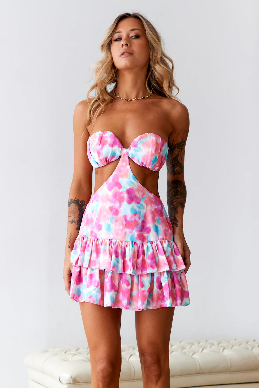 HELLO MOLLY A Kodak Moment Mini Dress Multi