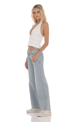 Low Rise Cross Jeans in Blue