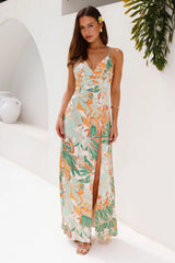 HELLO MOLLY Rainforest Glow Maxi Dress Green