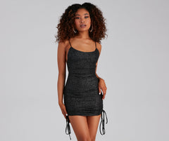 Ready To Glow Glitter Mini Dress
