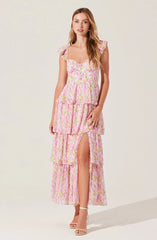 Midsummer Floral Tiered Maxi Dress