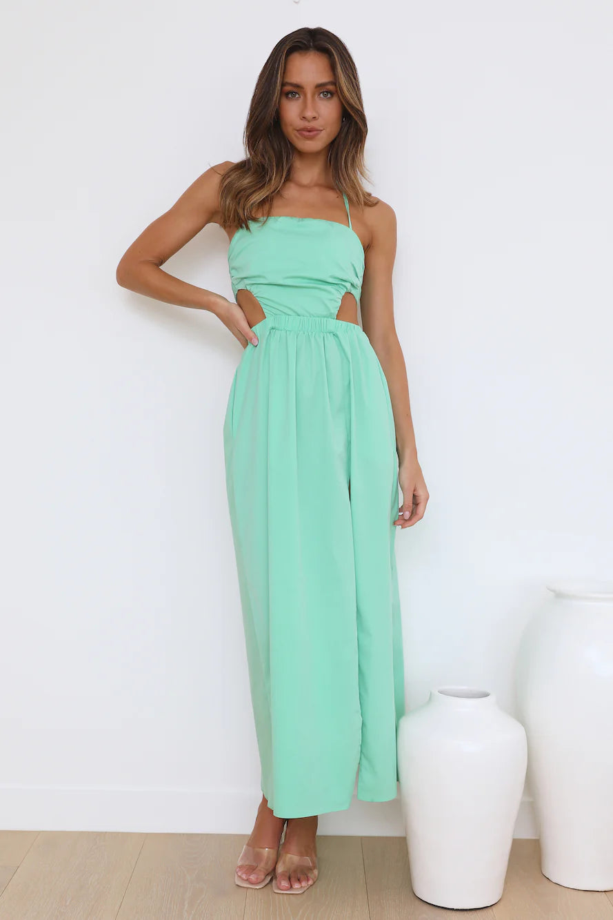 HELLO MOLLY Girls On Vacay Dress Green