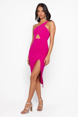 HELLO MOLLY The World Is Yours Midi Dress Hot Pink
