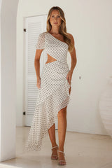 HELLO MOLLY Paradise Found Maxi Dress Cream