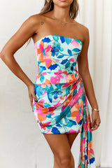 HELLO MOLLY Happiness Strapless Mini Dress Mint