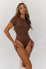 HELLO MOLLY BASE Core Contour Bodysuit Chocolate
