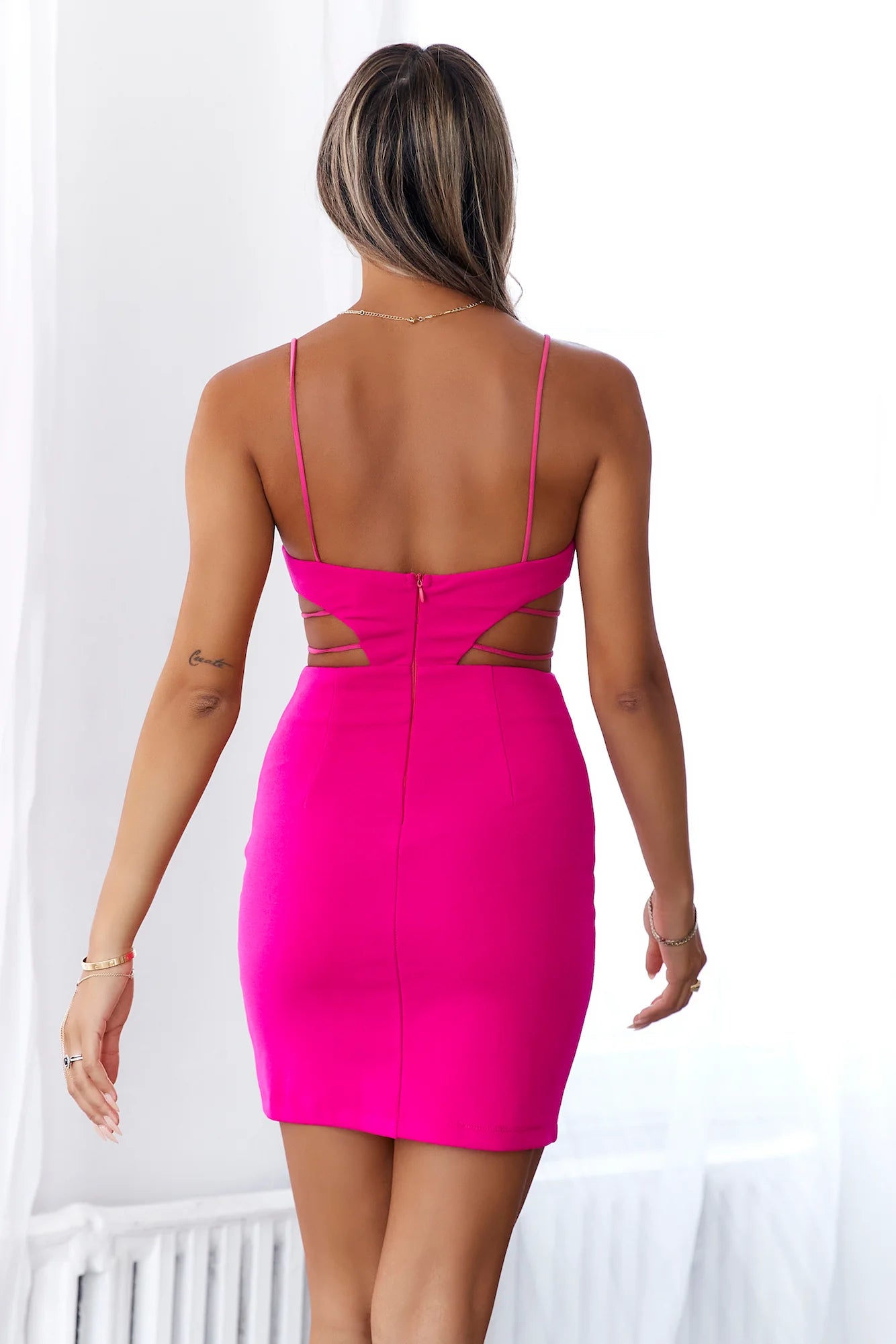 HELLO MOLLY Chateau Love Dress Pink