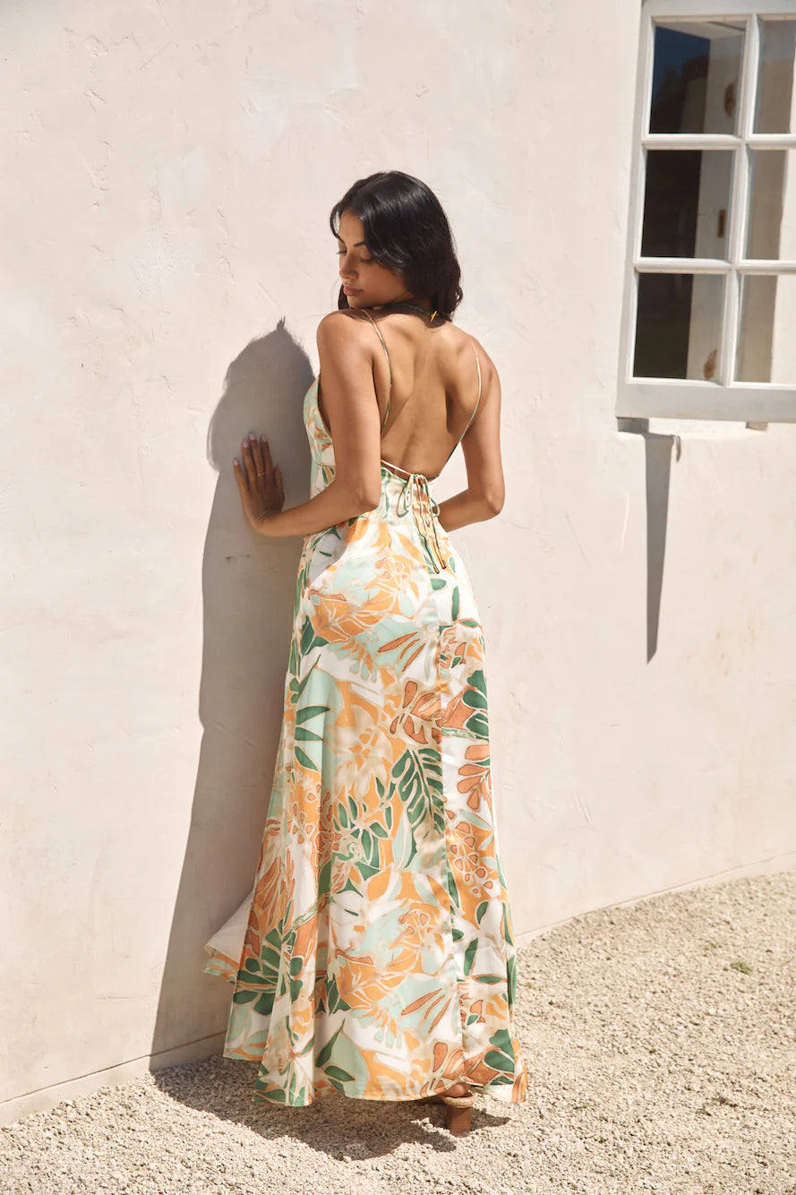 HELLO MOLLY Rainforest Glow Maxi Dress Green
