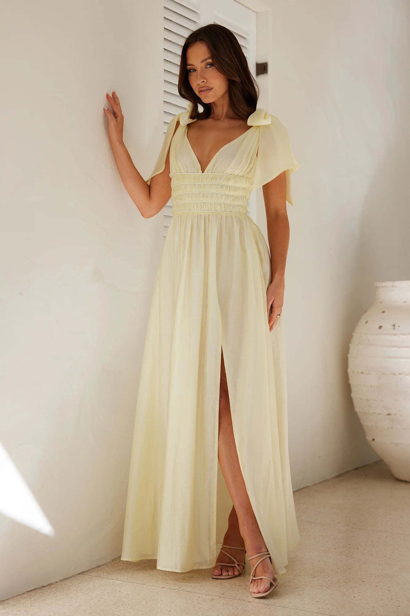 HELLO MOLLY Eyes Of A Goddess Maxi Dress Yellow