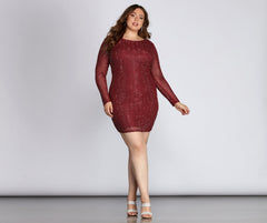 Plus Set In Heat Stone Dress